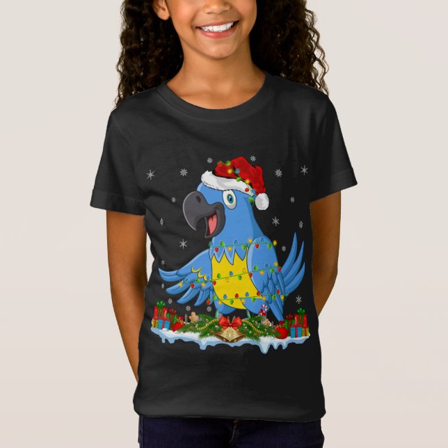 Camiseta Cristo Macaw Lover Family Matando Santa Hat Macaw (Frente)