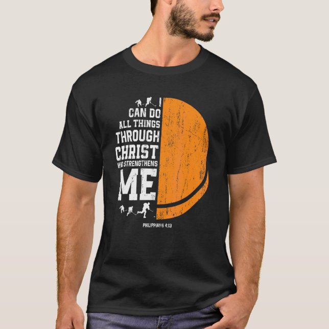 Camiseta Cristo Me Fortalece O Ice Cristão Religioso Hoc (Frente)
