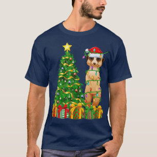 Camiseta Cristo Meerkat Lighting Xmas Tree Mating Meerkat