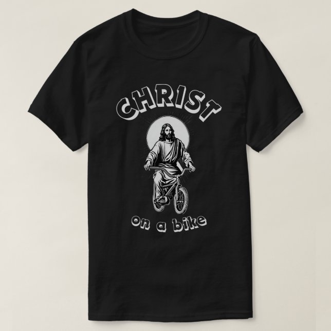 CAMISETA CRISTO NA BICICLETA! (Frente do Design)