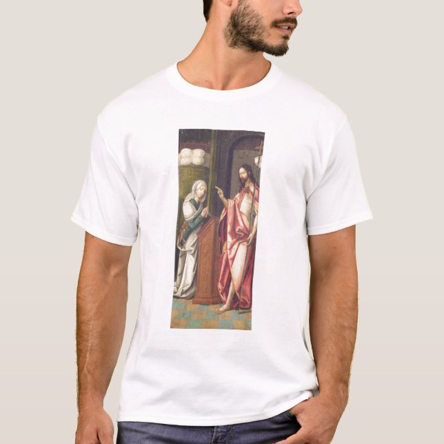 Camiseta Cristo o redentor que abençoa uma mulher (painel) (Frente)