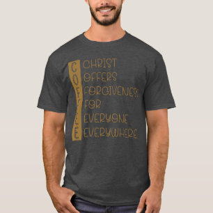 Camiseta Cristo Oferece Perdão Para Todos Em Todo Lugar