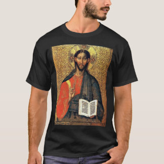 Camiseta Cristo Pantocrator Ícone Ortodoxo Século XVI 