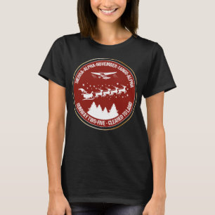 Camiseta Cristo-Piloto Retro de Férias da Aviação da Papai