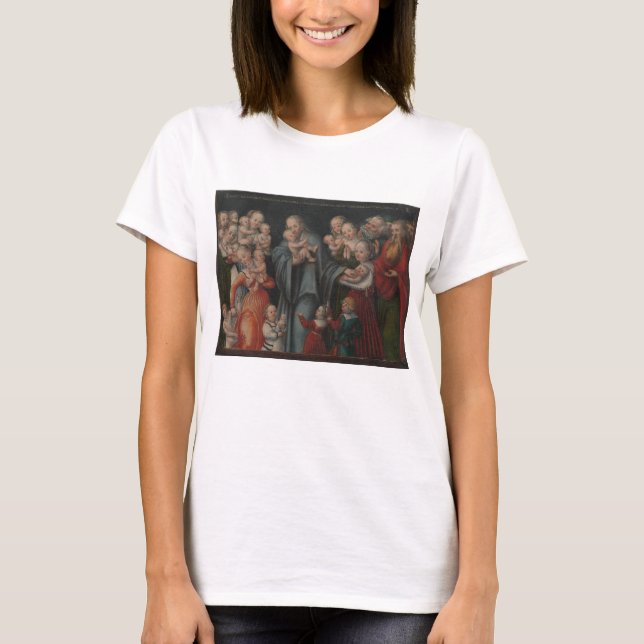 Camiseta Cristo que abençoa as crianças (Frente)