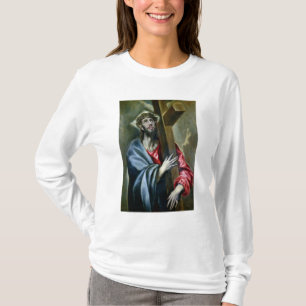 Camiseta Cristo que Clasping a cruz, 1600-10 (óleo em