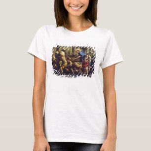 Camiseta Cristo que conduz os comerciantes do templo