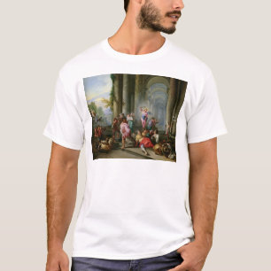 Camiseta Cristo que conduz os comerciantes do templo