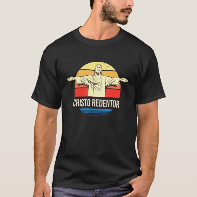 Camiseta Cristo Redentor Do Rio De Janeiro No Brasil (Frente)