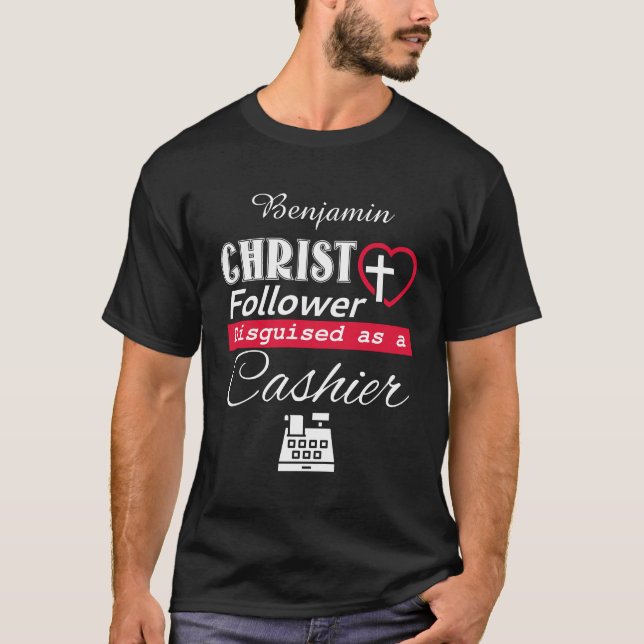 Camiseta Cristo Seguinte Disfarçado De Cristão-Caixeiro (Frente)