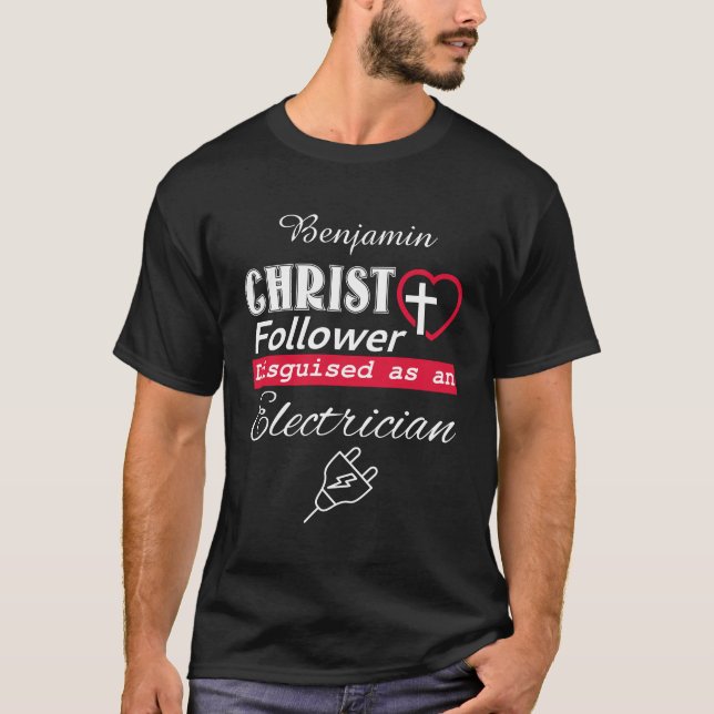 Camiseta Cristo Seguinte Disfarçado De Cristão Eletrônico (Frente)