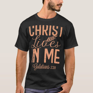 Camiseta Cristo Vintage Mora Em Mim Galatianos 2 20