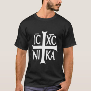 Camiseta Cristograma Simbolismo Cristianismo Oriental Crist