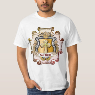 Camiseta Cristos Cruz Escudo Sobrenome