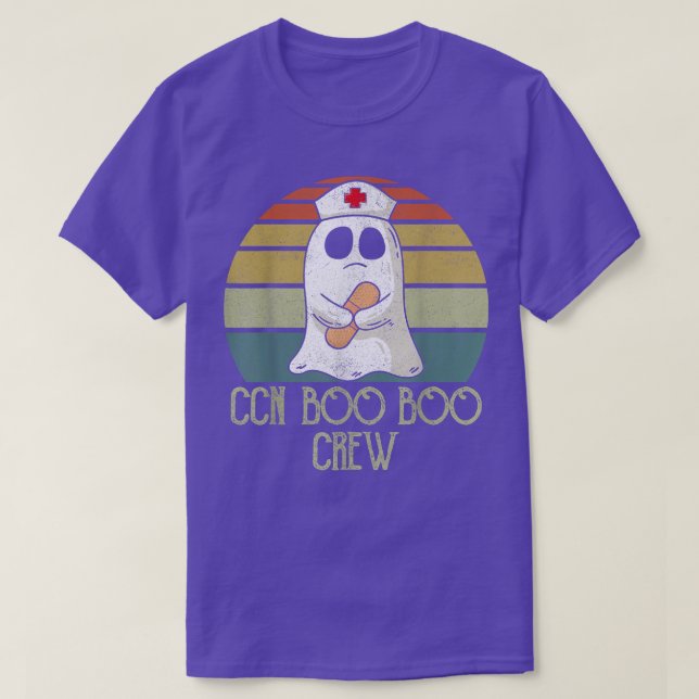 Camiseta Critical Care Nurse Boo Boo Crew Shirts, Nursing H (Frente do Design)