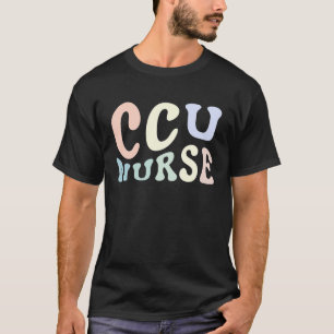 Camiseta Critical Care Unity CCU Enfermeira de emergência e