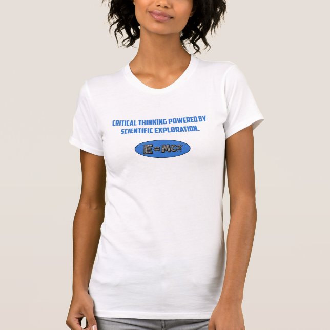 Camiseta Critical Thinking Powered By Science Exploration (Frente)