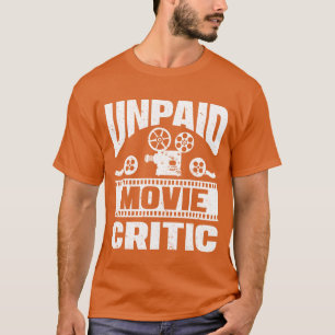 Camiseta Crítico de Cinema Não Remunerado Cinema Cineastas