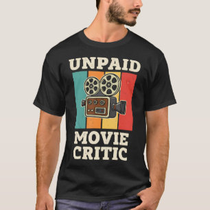 Camiseta Crítico de Cinema Não Remunerado Filme Cinema Long