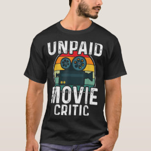 Camiseta Crítico de Filme de Cinema Retro Vintage Não Pago