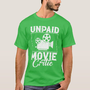 Camiseta Críticos de cinema não remunerados amigos cineasta