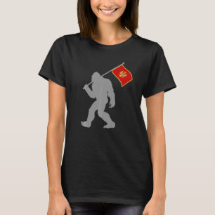 Camiseta Crna Gora Ou Bandeira Do Montenegro