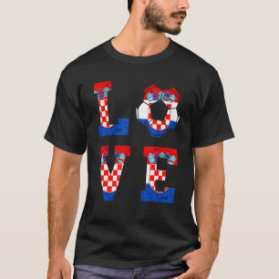Camiseta Croácia ama futebol croata raízes croatas