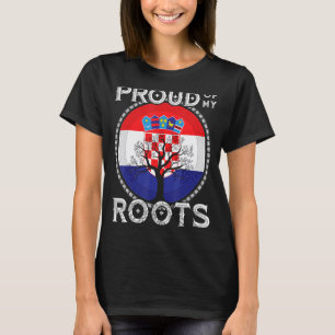 Camiseta Croácia Bandeira Raízes Croatas Hrvatske Croácia Z