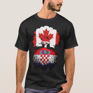 Camiseta Croácia Croata Canadense Canadá Raízes Bandeira