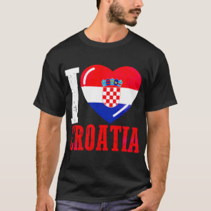 Camiseta Croácia Eu amo Croácia