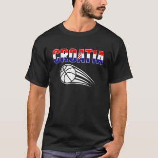 Camiseta Croácia Fãs de Basquete Jersey — Bandeira Croata