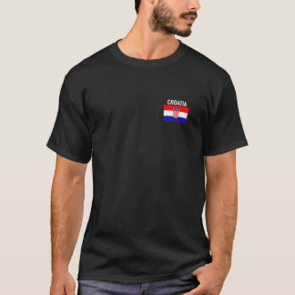 Camiseta Croácia Flag Pocket Família Croata Raízes Homens