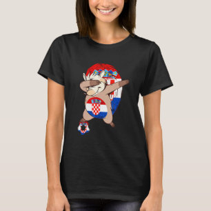 Camiseta Croácia Hrvatska Equipe de futebol Croácia Bandeir