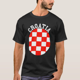 Camiseta Croácia Hrvatska Orgulho Croata Bandeira Croata Cr