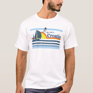Camiseta Croácia - Praia Retro 70S 80S — Sunset