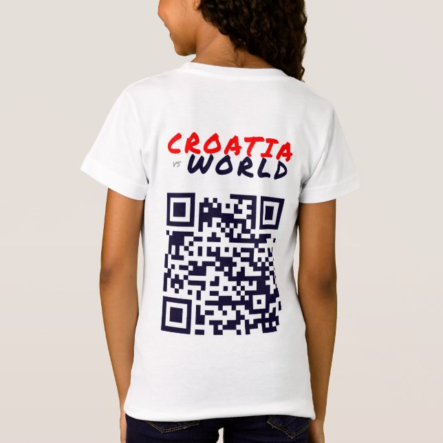 Camiseta CROÁCIAvs. Branco MUNDIAL (Verso)