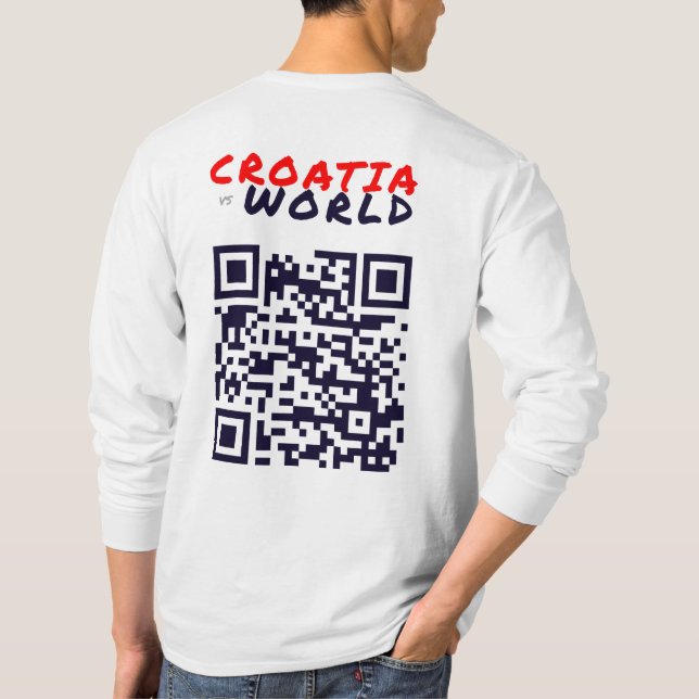 Camiseta CROÁCIAvs. Branco MUNDIAL (Verso)
