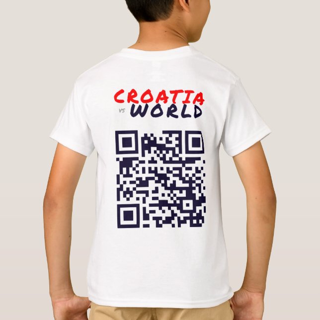 Camiseta CROÁCIAvs. Branco MUNDIAL (Verso)