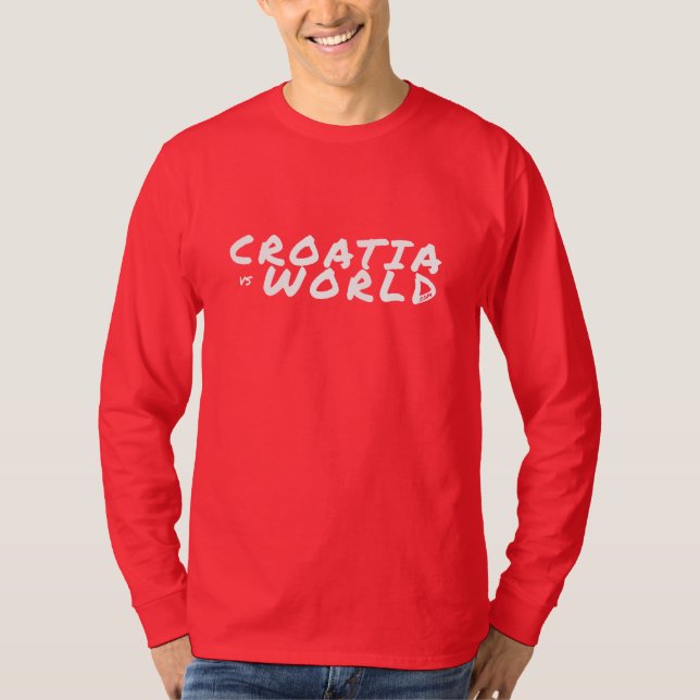 Camiseta CROÁCIAvs. VERMELHO Básico MUNDIAL (Frente)