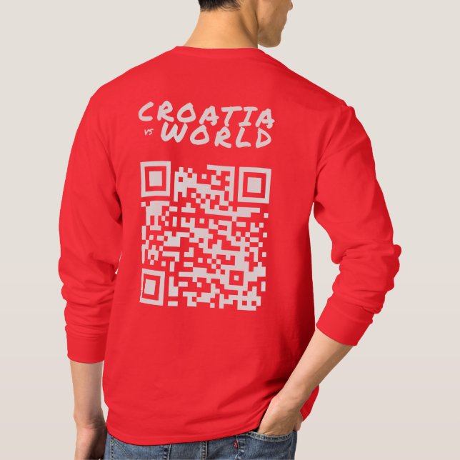 Camiseta CROÁCIAvs. Vermelho MUNDIAL (Verso)