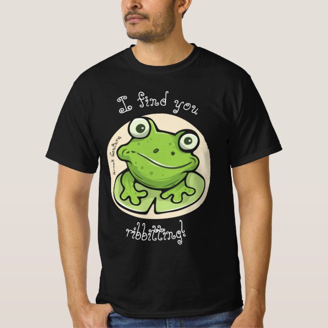 Camiseta Croak Couture, "Encontra-te a chorar!", T-Shirt (Frente)