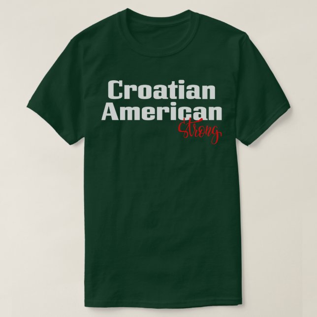 Camiseta Croata Americano Forte (Frente do Design)