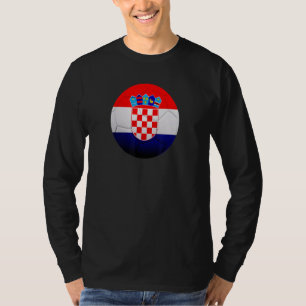 Camiseta Croata - Bandeira do Ventilador de Futebol da sele