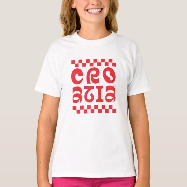 Camiseta Croatia country logo design (Frente)
