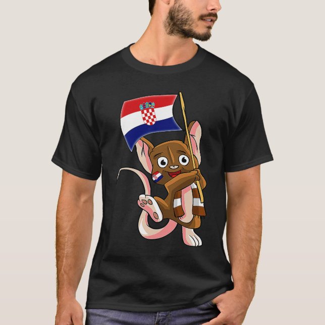 Camiseta Croatia Fan Mouse (Frente)