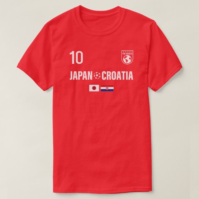 Camiseta Croatia Japan proof of friendship (Frente do Design)