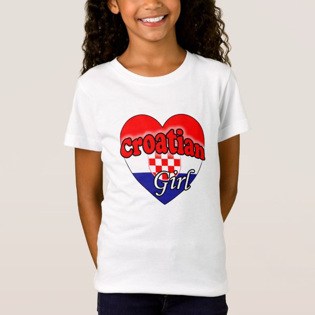 Camiseta Croatian Girl (Frente)