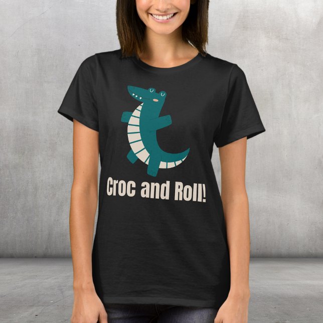 Camiseta Croc e Roll! (Criador carregado)