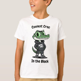 Camiseta Croc Mais Frio na Camisa-T das Crianças-Bloqueadas
