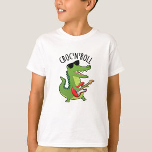 Camiseta Croc N Roll Funny Crocodilo Puns